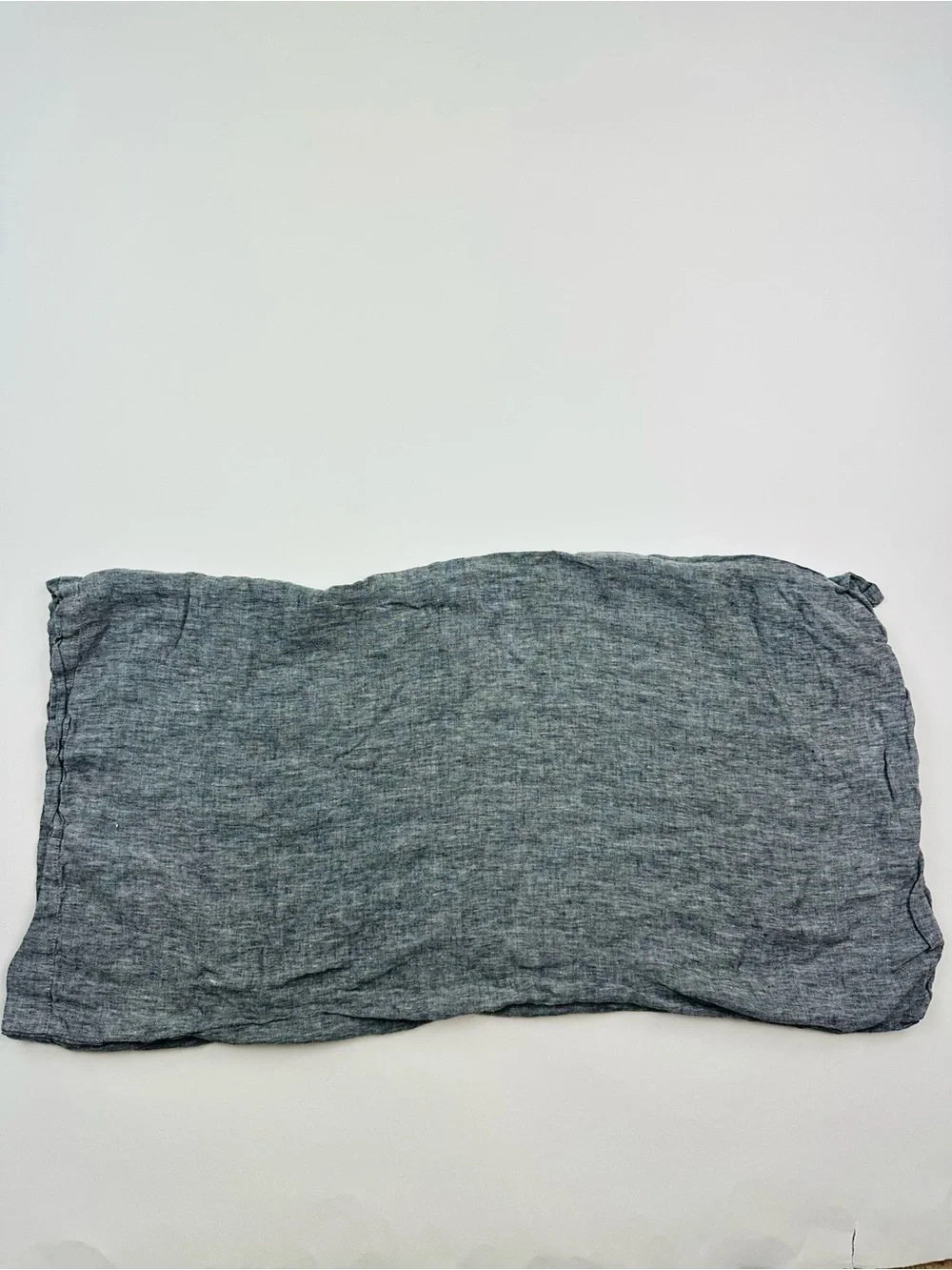 West Elm Black Linen King Size Pillow Case